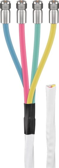 80 dB Quattro Koax-Antennenkabel Set, 2x geschirmt, CCS, 10 m