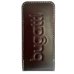 Bugatti Leather Case Twin Uni, Size S, brown, Blister