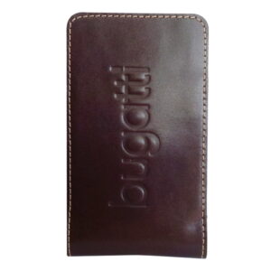Bugatti Leather Case Twin Uni , Size SL , brown, Blister