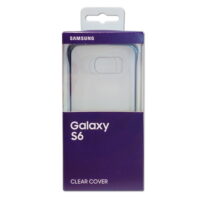 Samsung Case EF-QG920BBEGWW Clear Cover, Galaxy S6, black, Blister