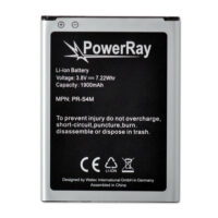 PowerRay Battery PR-S4M for Samsung Galaxy S4 Mini, 1900 mAh, Bulk