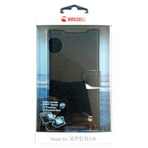 Krusell Boras Folio Wallet Case 60340 for Sony Xperia Z5 Premium/Z5 Premium Dual, black, Blister