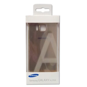 Samsung Case EF-OG850SFEGWW Back Cover, Galaxy Alpha, gold, Blister