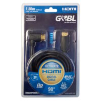 G&BL HDMI Cable HD45500E18, 90° Connector, 1,8m, Blister