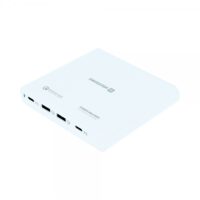 Swissten Travel Charger, 87W, PD3.0 - QC3.0 PPS, 2 x PD Type C + 2 x QC, max. 4,35A, white, Blister