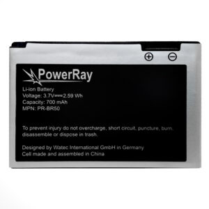 PowerRay Battery PR-BR50 for Motorola V3, 700 mAh, Bulk