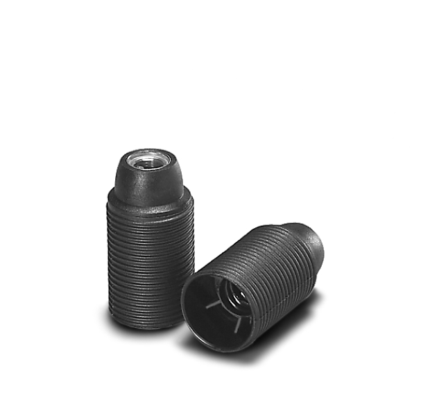 Fassung, E14, PET GF, schwarz