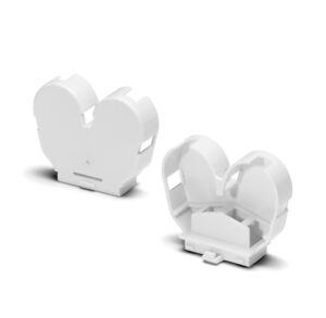 Einsteckwinkel f. G5 Fassungen, PC, weiß