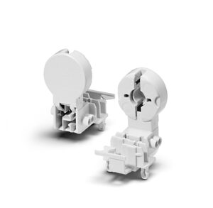 Einsteckfassung, G13, PC, weiß