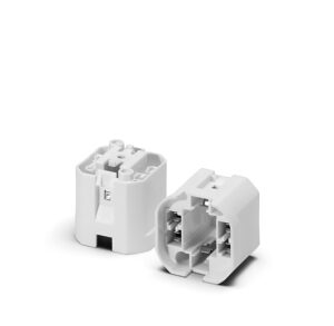 Fassung, G24d-1, GX24d-1, PBT GF, weiß