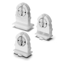 Einsteckfassung, G13, PC, weiß