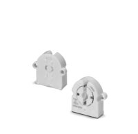 Einbaufassung, G13, PC, weiß