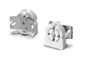 Einbaufassung, G13, PC, weiß