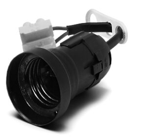 Baupendel-Fassung, E27, schwarz