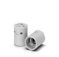 Fassung, E14, Porzellan, weiß