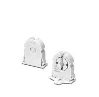 Durchsteckfassung, G13, PC, weiß