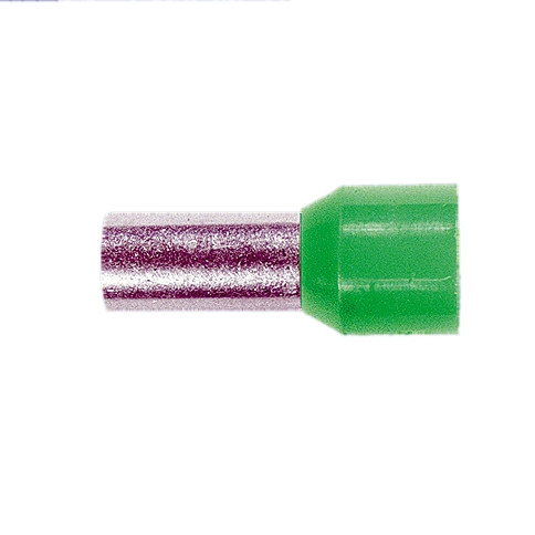 Aderendhülse, isoliert, braun