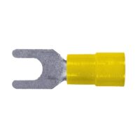 Gabelkabelschuhe, isoliert, grün