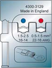 Pressbacken f. isolierte Kabelschuhe