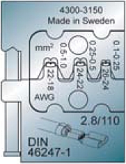 Pressbacken f. unisol. Steckverbinder