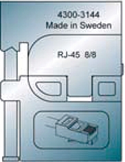 Pressbacken f. RJ45 Modularverbinder