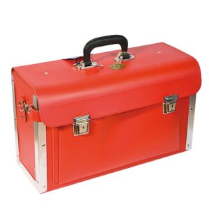 Werkzeugtasche, Leder, rot