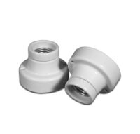 Fassung, E27, Porzellan, weiß