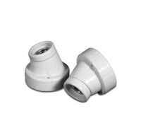 Fassung, E27, Porzellan, weiß