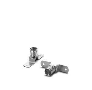 Fassung, E10, Messing vernickelt