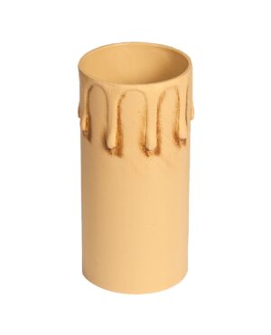 Kerzenhülse, E27, Kunststoff, antik