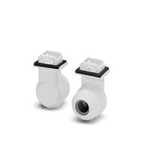 Einsteckfassung, G5, PC, weiß, IP67