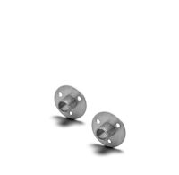 Scheibennippel, Messing, blank