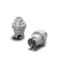 Fassung, B15d, Messing, Keramikeinsatz