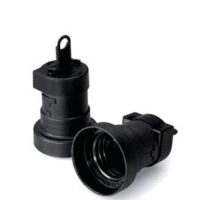 Hängefassung, E27, PET GF, schwarz