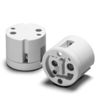 Fassung, GY22, Porzellan, weiß