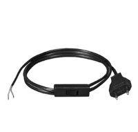 Eurozuleitung, schwarz, Länge 3m