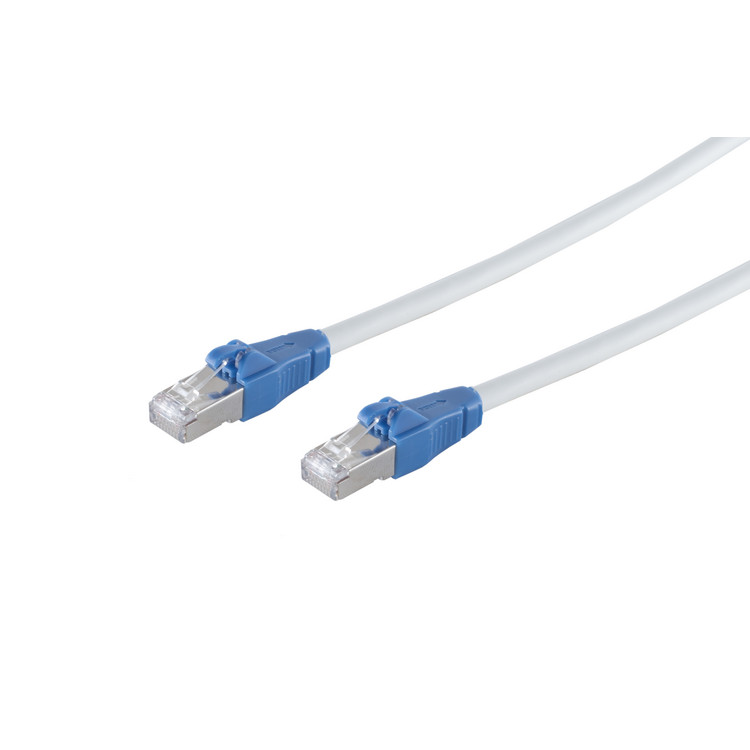 Patchkabel CAT 6a easy pull, weiß, 0,25m