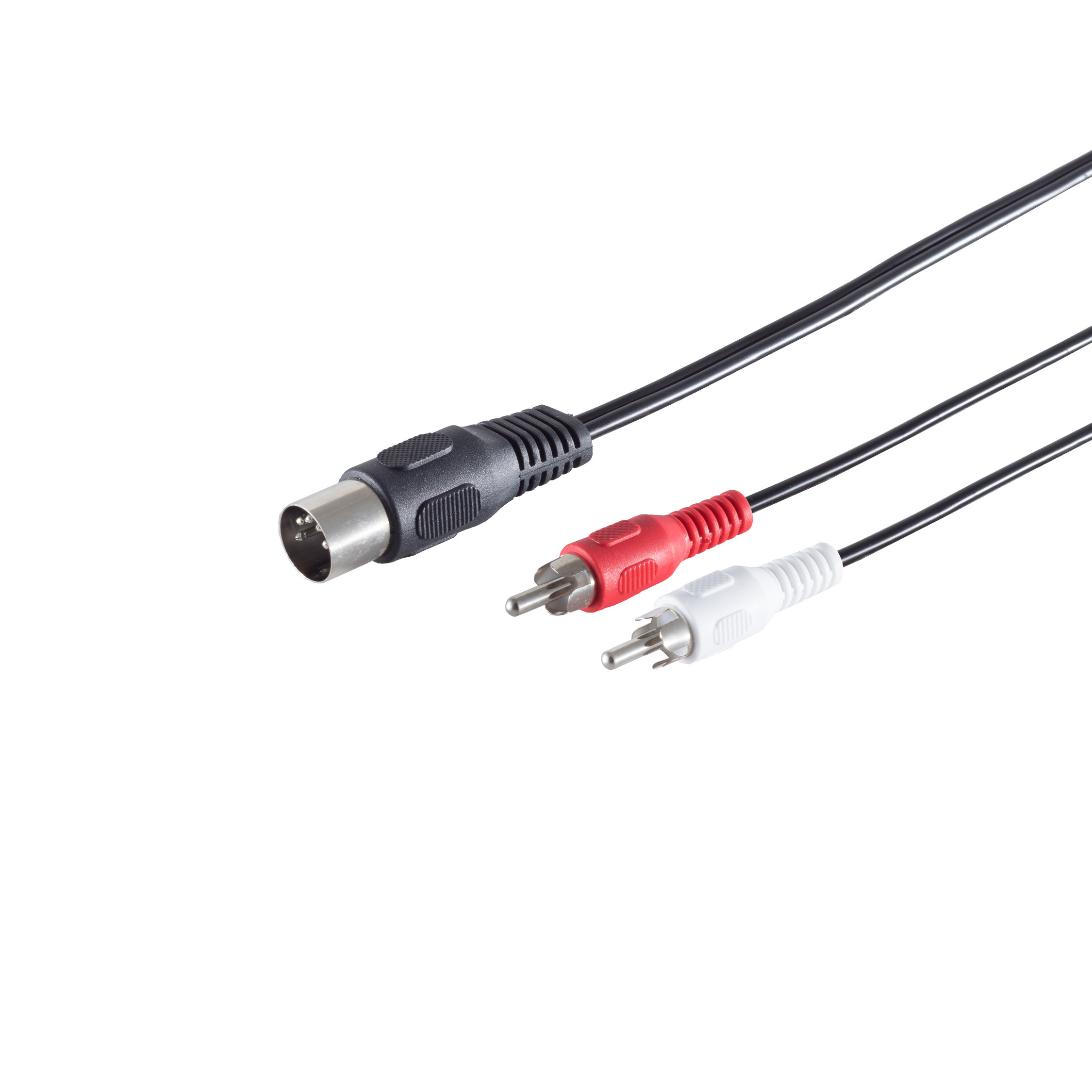 DIN Kabel-5-pol. Stecker/ 2 Cinchstecker 1,5m