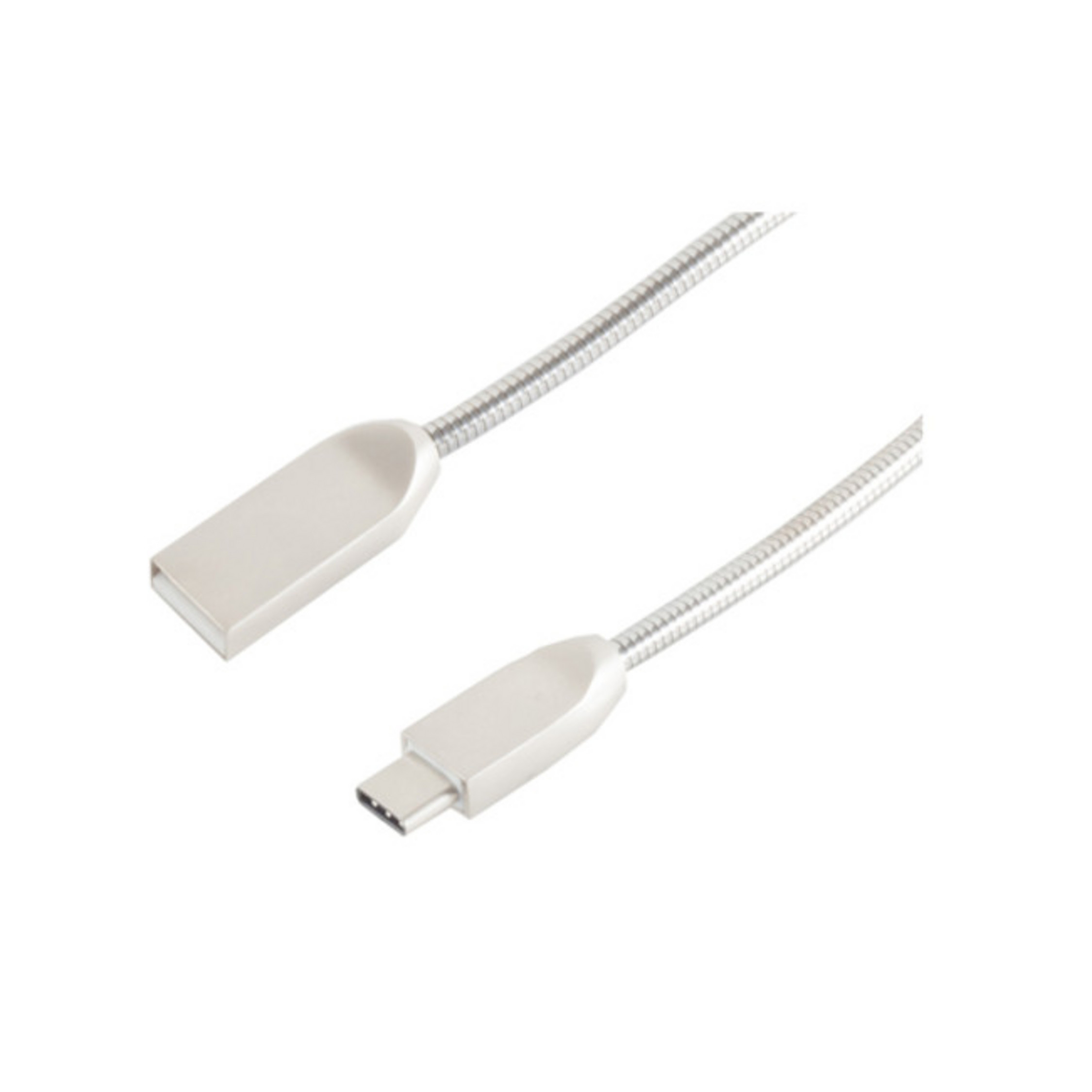 USB Lade-Sync Kabel A/Type 3.1C  Steel Silber 1,2m