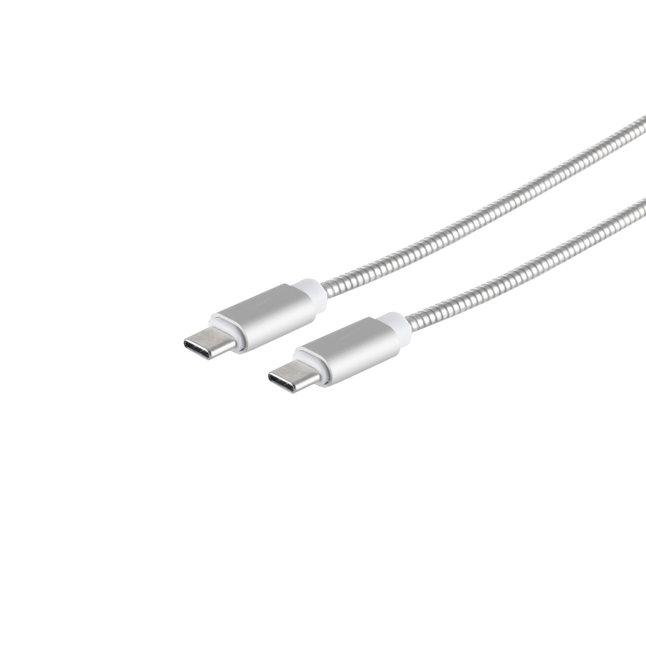 USB Lade-Sync Kabel USB A/ 8-pin Steel Silber 1m