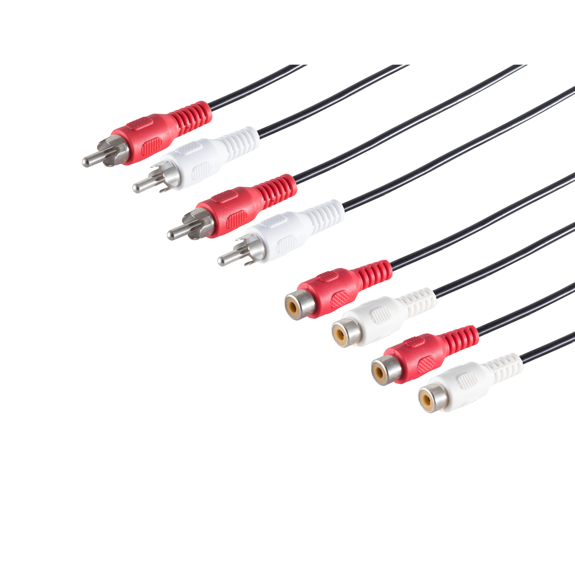 4 Cinchstecker/ 4 Cinchkupplung, 1,5m