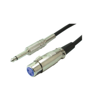 Metallklinkenstecker 6,3mm Mono/ XLR-Kupplung, 6m