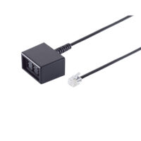 Western-Stecker 6/4 / TAE NFN-Buchse 0,15m