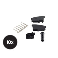 10x TelefonTAE F-Stecker, unmontiert, Bausatz