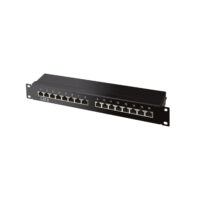 cat 6 19Zoll 1HE-Patchpanel 16 Port
