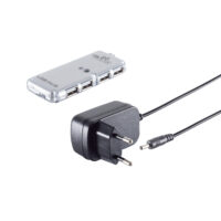 USB 2.0 HUB-4 Fach--slim incl Netzteil