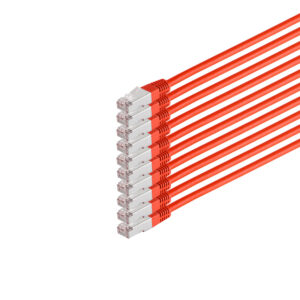 Patchkabel cat 6 S/FTP PIMF HF VE10 rot 1m