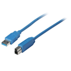 USB Kabel A Stecker / B Stecker USB 3.0 blau 1m