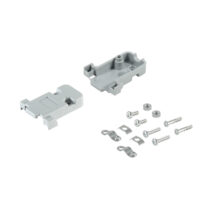 Gehäuse-Schalen Sub D-Stecker 9pol. postgrau