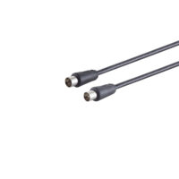 Antennenkabel, BK-tauglich, >75 dB, schwarz, 1,5m